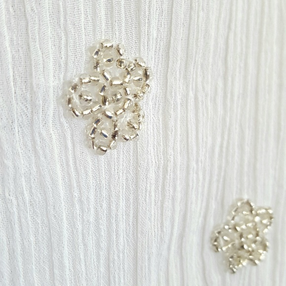 Hollister Women's Sheer Beaded Top - Picture 4 of 7